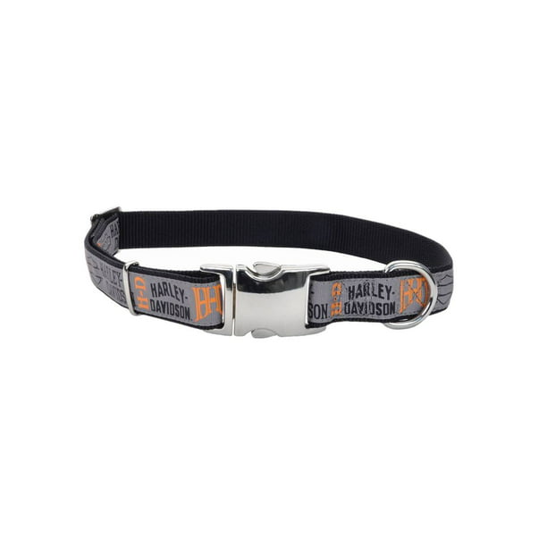 Harley Davidson Ribbon Overlay Bar & Shield Adjustable Dog Collar and/or Leash